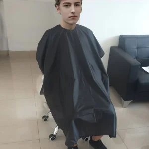 Durable Polyester Hairdressing Cape with Adjustable Waist for Reusable Use in Salons and Home (Men & Women)