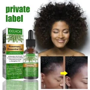 EELHOE 100% Natural Anti Hair Loss for Black Women Private Label Hair Growth Rosemary Essential Oil