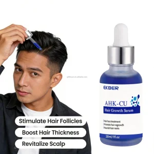 EKBER Private Label Ahk cu Serum Hair Growth Serum Scalp Nourishing Serious Hair Density Hair Thinning Defense Serum for Men