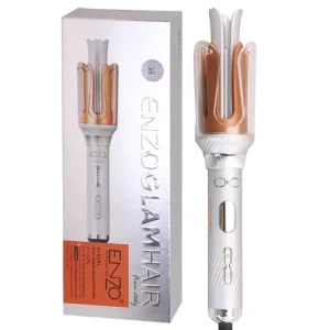ENZO Automatic Hair Curler Portable Temperature Adjustable Fast Heating Styling Curling Iron