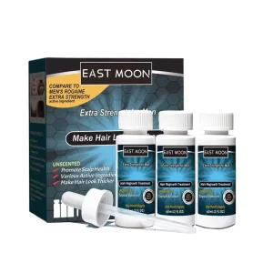 East Moon Regrowth Treatment Topical Men Grow Serum Hair Anti Loss Solution Oil 60ml*3pcs