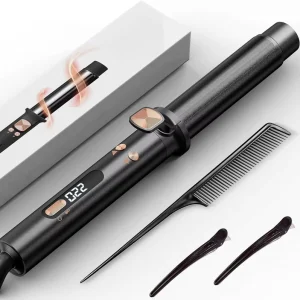 Easy Styling 360 Auto Rotating Automatic Hair Curler with Titanium Coating and 60min Auto Power Off