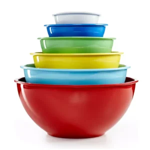 Eco Friendly Customized Mixing Color Melamine Plastic Modern Outdoor Party Use Nested Kitchen Storage Containers Bowls
