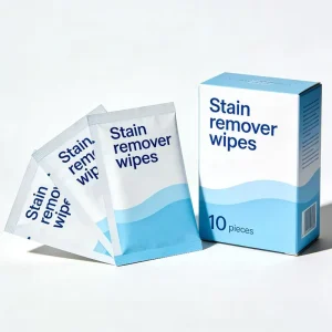 Eco Friendly Disposable Clothes Stain Removal Wipes Wash Free and Hand Free Portable Pack