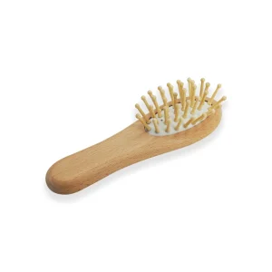 Eco Friendly Wooden Hairbrush with Bamboo Pins Perfect for Travel and Home