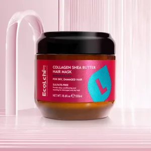 Ecolchi Essence Collagen Sulfate free Hair Care Volume boost Hair Mask for Dry and Damaged Gold Hair