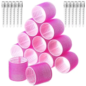 Eight-Shaped Pear Self-Adhesive Plastic Hair Roller Cold Temperature Lazy Curling Tool Printed Pattern