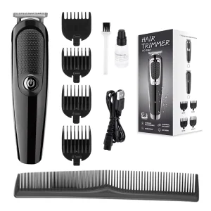 Electric Hair Clipper Trimmer Waterproof Rechargeable Built In Battery Professional Salon Bald Head Household