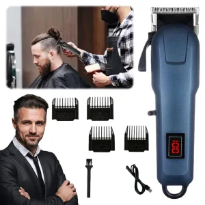 Electric Hair Clippers W Display Professional Barber Clippers W Guide Combs for Mens Baby Kids Adult Daily Travel Use