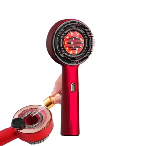 Electric Hair Scalp Massager Brush for Hair Growth Oil Applicator Massage Comb Red Light Devices