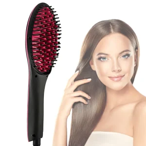 Electric Hair Straightener Brush Hair Straightening Comb Ionic Hair Brush Hot Irons Comb Hairbrush LCD Styling Heating Comb
