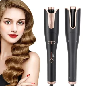 Electric Hair Waver Style Tools 4 Temperature Auto Rotation Curling Iron Wand Barrel Automatic Hair Curler