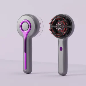 Electric Head Comb LED Red Light Hair Growth Device Anti Hair Loss Scalp Massage ABS+Silicone 1400mAh Battery 2-Speed
