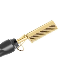 Electric Hot Comb Hair Straightener Natural Curly Hair and Wigs Straightener With Comb