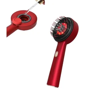 Electric Massage Comb Vibration Red Light Therapy Hair Growth Massage Scalp Brush Anti Hair Loss Liquid Oil Applicator