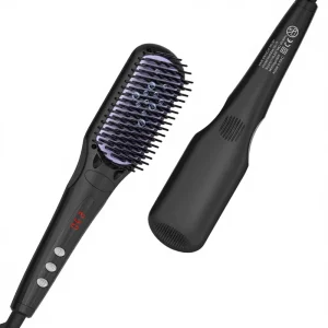 Electric Portable Hot Comb Straightening Brush Hair Straightener for All Car Use