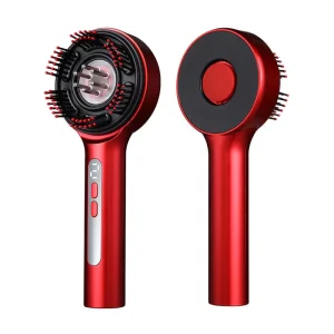 Electric Red Light Scalp Head Massager Spa Scrubber Brush Oil Applicator Hair Scalp Massage Comb