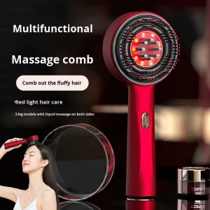 Electric Scalp Massage Comb Home Hair Care Kneading Liquid Conduction Hair Growth Device Red Light Scalp Massager WN-02