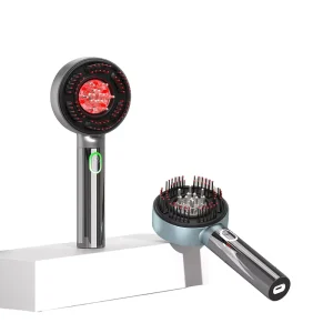 Electric Scalp Massage Hair Brush LED Red Light Anti Hair Loss & Growth Device with Oil Applicator