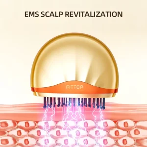 Electric Scalp Massager Comb Hair Growth Serum Applicator Device for Scalp Massage