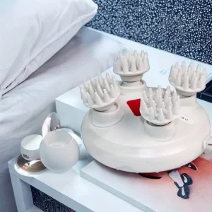Electric Scalp Massager Handheld 2 Speeds Vibrating Head Massager with Silicone Waterproof Mini Electric Head Massager