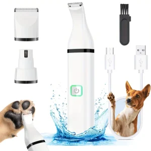 Electric Shaver Nail Grinder Pets USB Battery Powered Ceramic Blades Trimmer Clipper for Dogs Cats Household Use