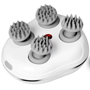 Electric Smart Head Scalp Massager Relax Neck Body Massage Kneading Vibrating Device Red Light Nourishes Hair