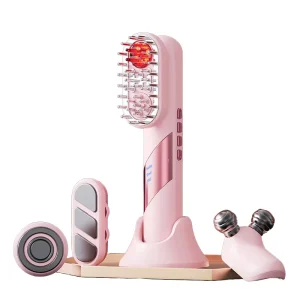 Electrical Microcurrent Scalp Massage Comb for Hair Growth Red Light Therapy Hair Oil for Scalp Face and Body Head Massager
