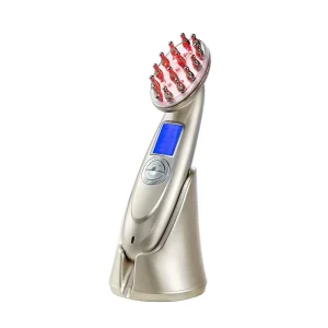 Electronic Scalp Care Comb, Handheld Rechargeable Light Massage Design for Home Hair Grooming