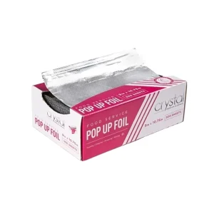Embossed Colored Pop up Hairdressing Foils Popular Size Custom Box Silver Printed Foil