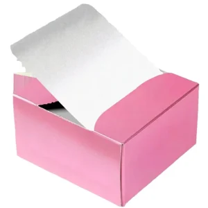 Embossed Custom Color Pop up Hairdressing Foils for Beauty Salon Precut Aluminium Foil for Hair