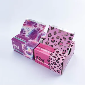 Embossed Hairdressing Pop up Foils, Coloring Aluminium Foil Sheets for Hair Salon