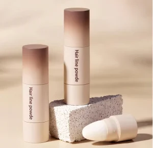 Empty Plastic Hairline Powder Stick Makeup Hair Finish Hairline Shadow Powder Stick With Sponge
