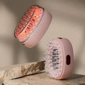Essential Oil Comb Brush Silicone Brush Comb Vibrating Head Scalp Therapy Massage Comb