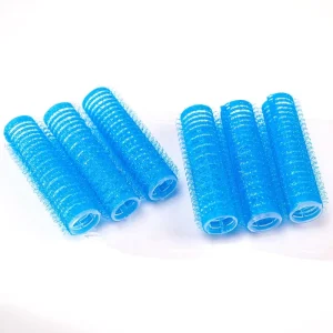 European & American Style 2*6.5cm PP Nylon Self-Adhesive Hair Rollers Customized Color for Home Use