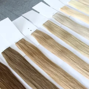 European Double Drawn Russian Human Hair Tape Hair Extension Inject Invisible Skin Weft Tape in Human Hair Extensions