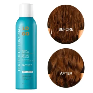 Expert Stylist Professional Organic Aerosol Heat Protectant Spray Fine Curly Dry Hair Styling Texturizing