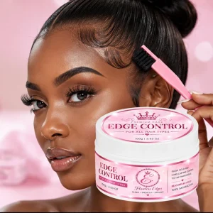 Extreme Max Hold Hair Wax Pomade Gel with Edge Control for Curly Frizzy Hair Hair Extensions Private Labeling