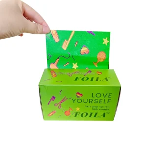 FDA Approved Professional Hair Foils 5″ x 11″ Hair Coloring Foil for Balayage Hairdressing Foil Supplier