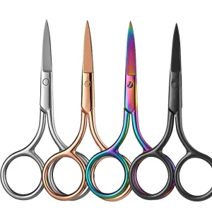Facial Hair Embroidery Scissors Small Beauty Scissors Stainless Steel Trimming Pointed Eyebrow Scissor