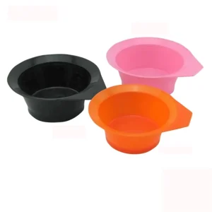 Factory 4P Salon Tint Dyeing Bowl Plastic Colored Hair Dyeing Tint Bowl Mixing Bowl