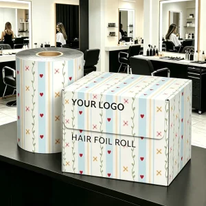 Factory Bulk Supply Aluminum Hair Foils Custom Pre Cut Embossed Heat Resistant Pop up Foil Sheets Hairdressing for Salon Hair