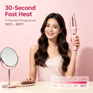 Factory Curly Hair Stick Electric Automatic Mini Portable Auto Rotating Ceramic Waver Hair Curler Curling Iron