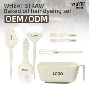 Factory Custom Logo Salon Hairdressing Brush Bowl Salon Hair Styling Color Tool Set Plastic Hair Colouring Brush Mixing Bowl