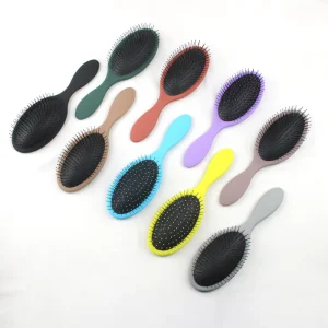 Factory Custom logo Brush Massage Hair Brush Hairdressing Soft Detangling Brush Custom Color Detangler Hairbrush Drying