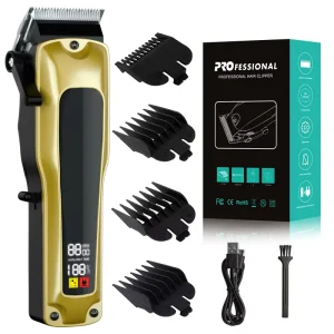 Factory Direct Professional Men’s Hair Clippers Set Home Wireless USB Rechargeable Hair Clippers Electric Hair Trimmer