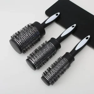Factory Direct Sales Ionic Heat Resistant Hair Styling Cylinder Curly Hair Roller Comb Thermal Plastic Tube Handle Hairdressing