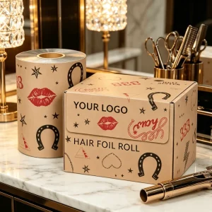 Factory Direct Supply Salon Hair Foil Pop Pre Cut Aluminum Heat Resistant Eco Friendly Embossed Hairdressing