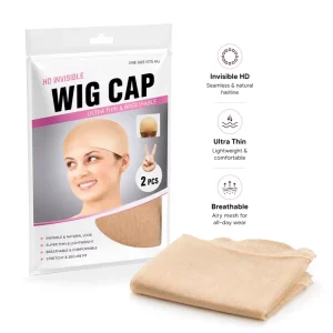 Factory Made Invisible HD Wig Cap Super Thin Breathable Hair Extension Tool with Nude Sheer for Stocking