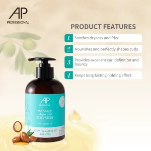 Factory Moisture Leave in Curling Styling Cream Moisturizing Organic for Curly Hair Curl Hair Cream